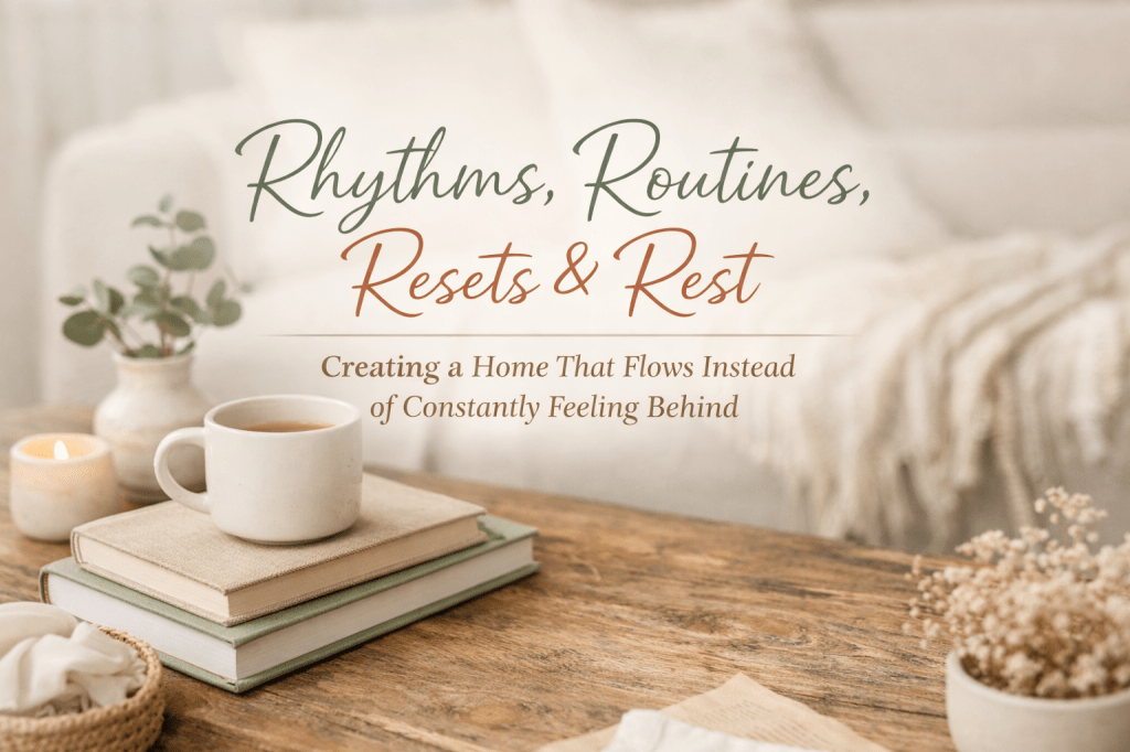 Rhythms, Routines, Resets, and Rest | Creating a Home That Flows Instead of Constantly Feeling&nbsp;Behind