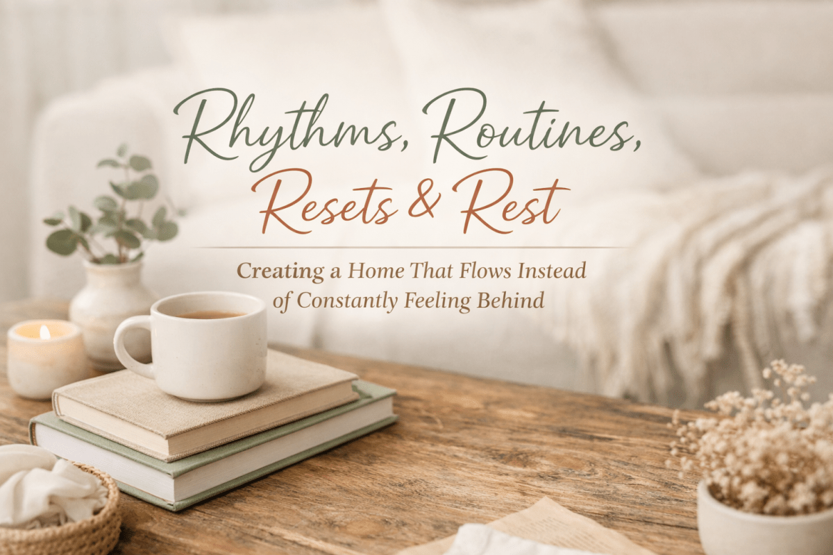 Rhythms, Routines, Resets, and Rest | Creating a Home That Flows Instead of Constantly Feeling&nbsp;Behind